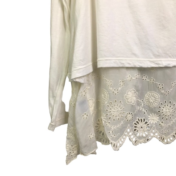 Johnny Was 4 Love & Liberty Eyelet Embroidered Kimono Cover Boho Cardigan XS - Picture 7 of 9